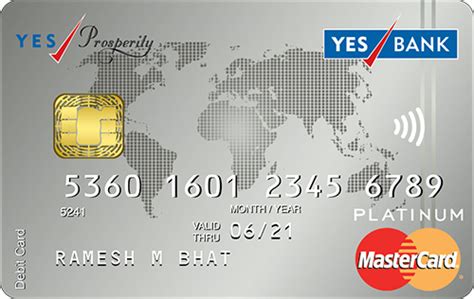 yes prosperity platinum debit card